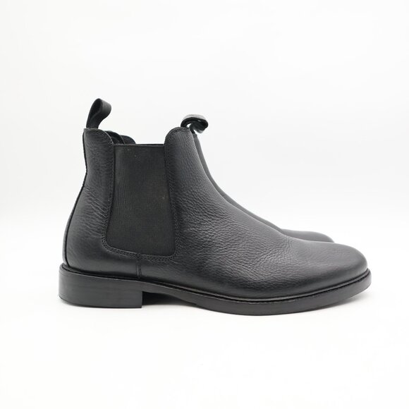 Polo Ralph Lauren Normanton Chelsea Boots Men's 10.5 D Black Leather Pull On - Picture 1 of 10